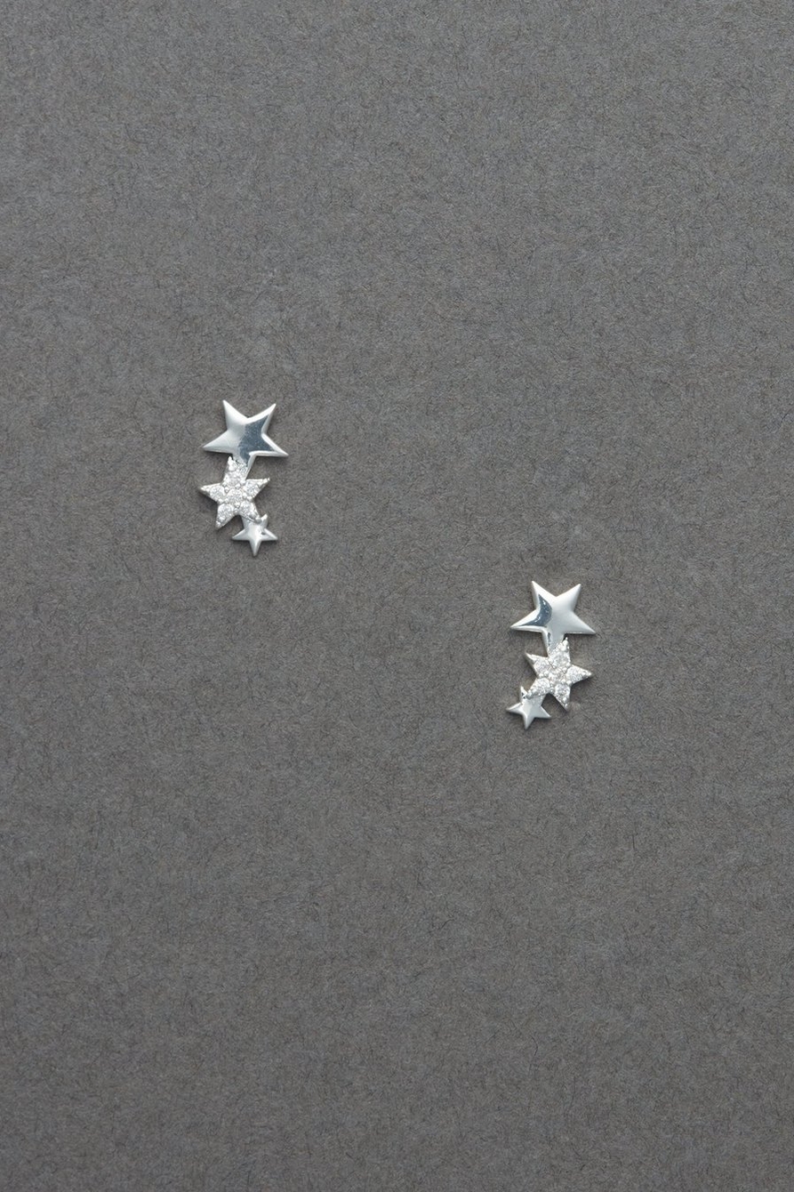 sterling silver star studs